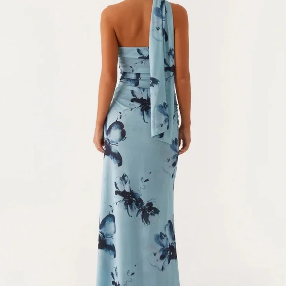 Peppermayo One-Shoulder Blue Floral Dress - Picture 2 of 2